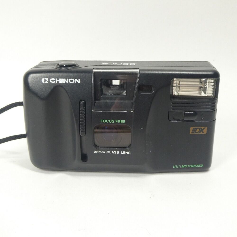 Chinon 35FX-III 35mm Film Camera Point & Shoot Vintage Untested